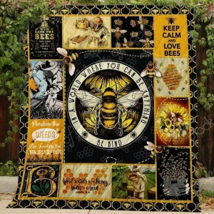 Bee Kind Vcb Quilt Derqvt and Home Decor