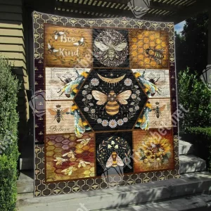 Bee Light In The Darkness 3D Customized Quilt and Home Decor