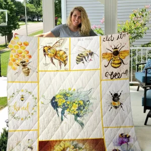Bee Printed Quilt Blanket Dhc1501619Vt and Home Decor