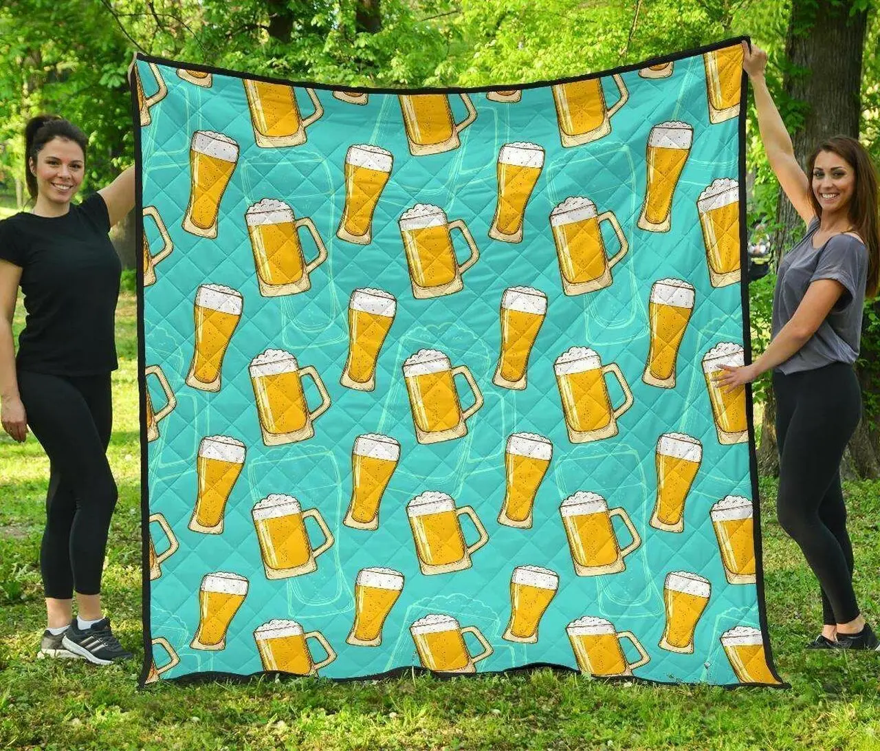 Beer Blue Hur Quilt un and Home Decor
