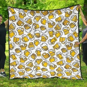 Beer Design Pattern DHCDHC DT1910 Quilt Blanket and Home Decor