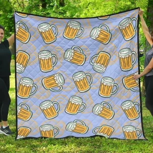 Beer Pattern DHCDHC DT1910 Quilt Blanket and Home Decor