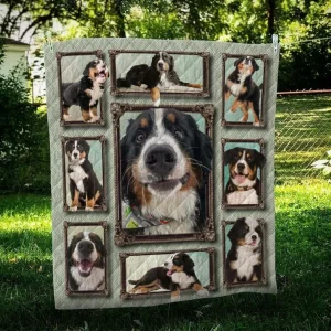 Bernese Mountain Frame Cl09100045Mdq Quilt Blanket and Home Decor