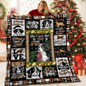 Bernese Mountain Lml201020Dt Quilt Blanket and Home Decor