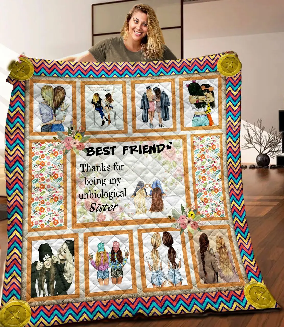 Best Friend Quilt Blanket C9B160314NA and Home Decor