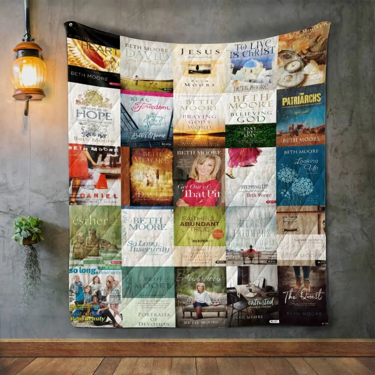 Beth Moore Album Covers Quilt Blanket and Home Decor