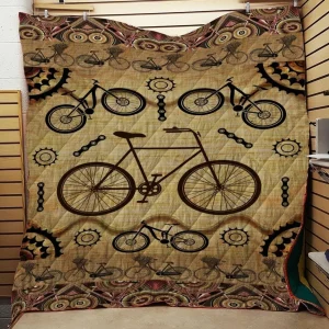 Bicycle K13V22 3D Customized Quilt and Home Decor