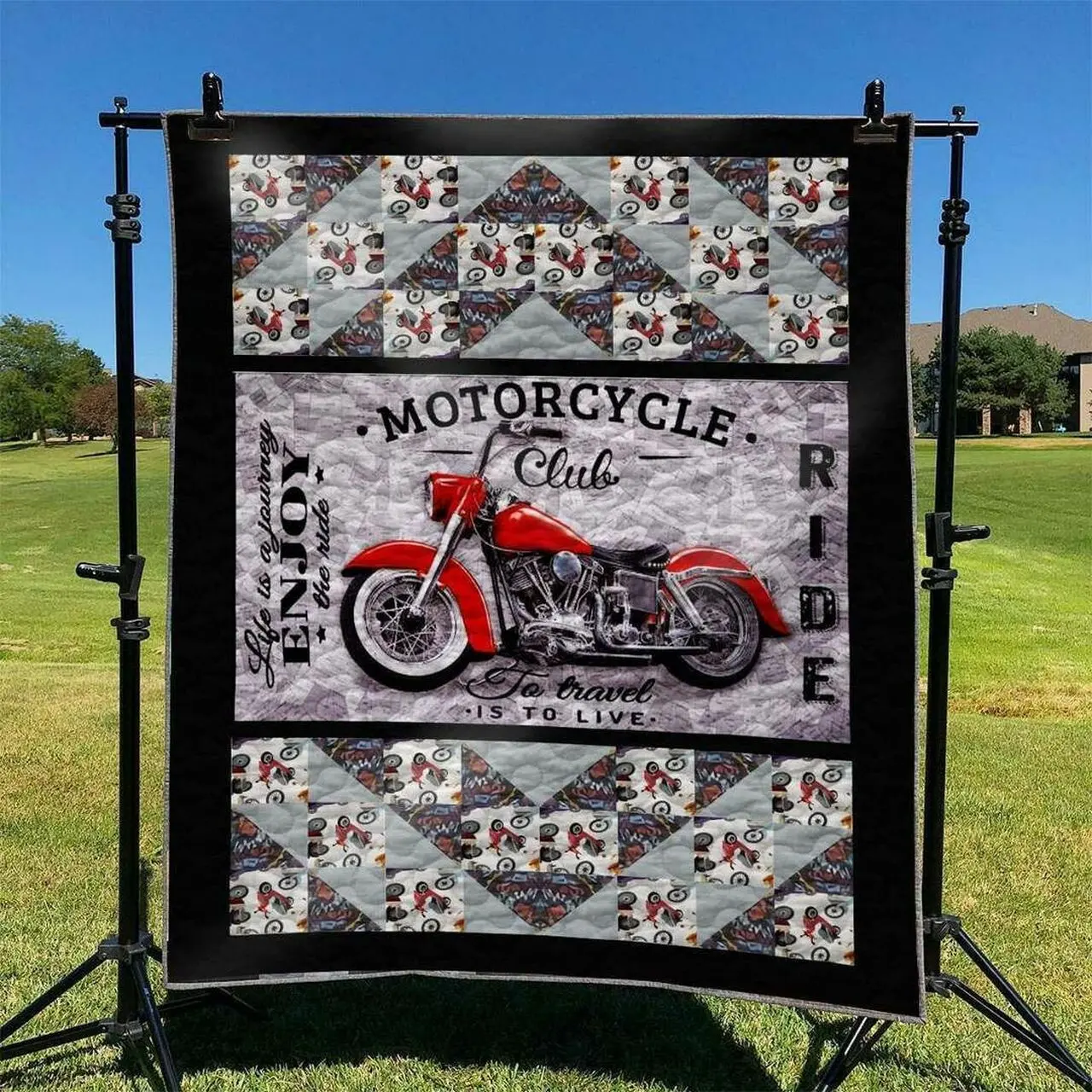 Biker Hur Quilt Cysibl and Home Decor