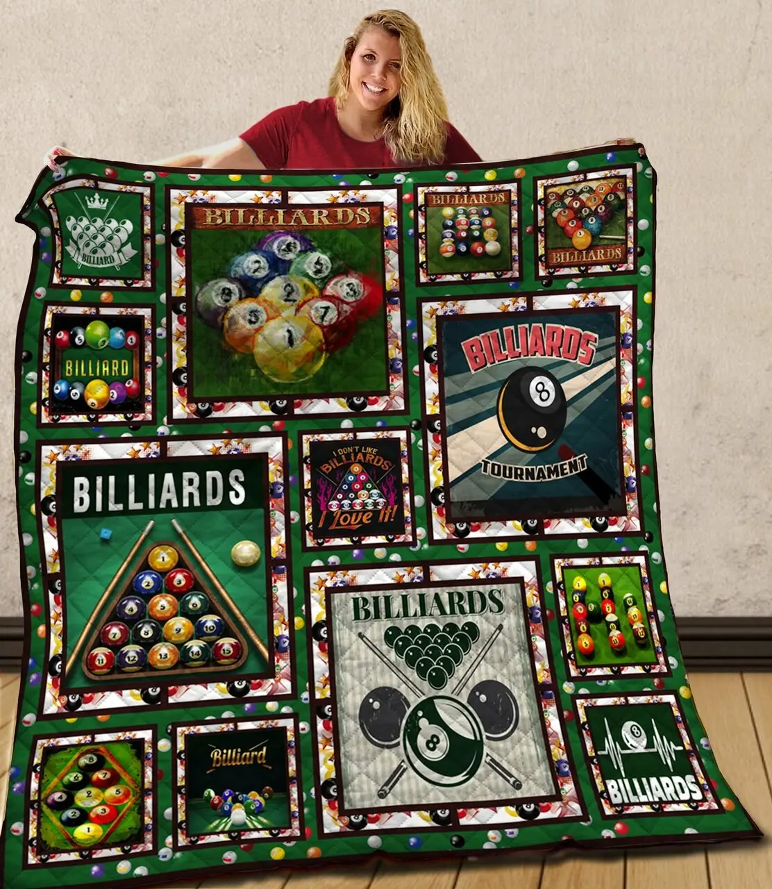 Billiard Jfj Quilt Wj and Home Decor