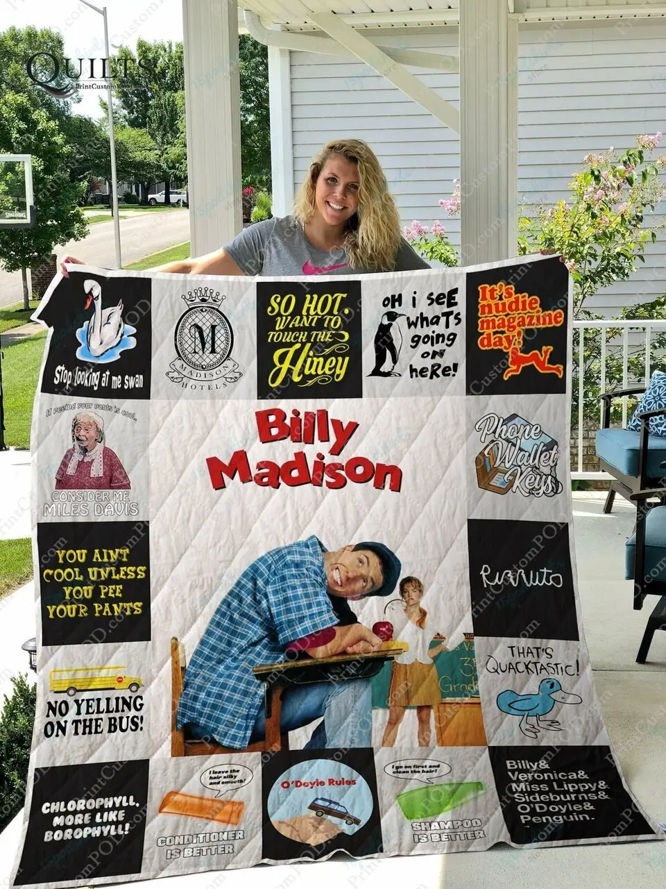 Billy Madison Quilt Blanket Ver17 and Home Decor