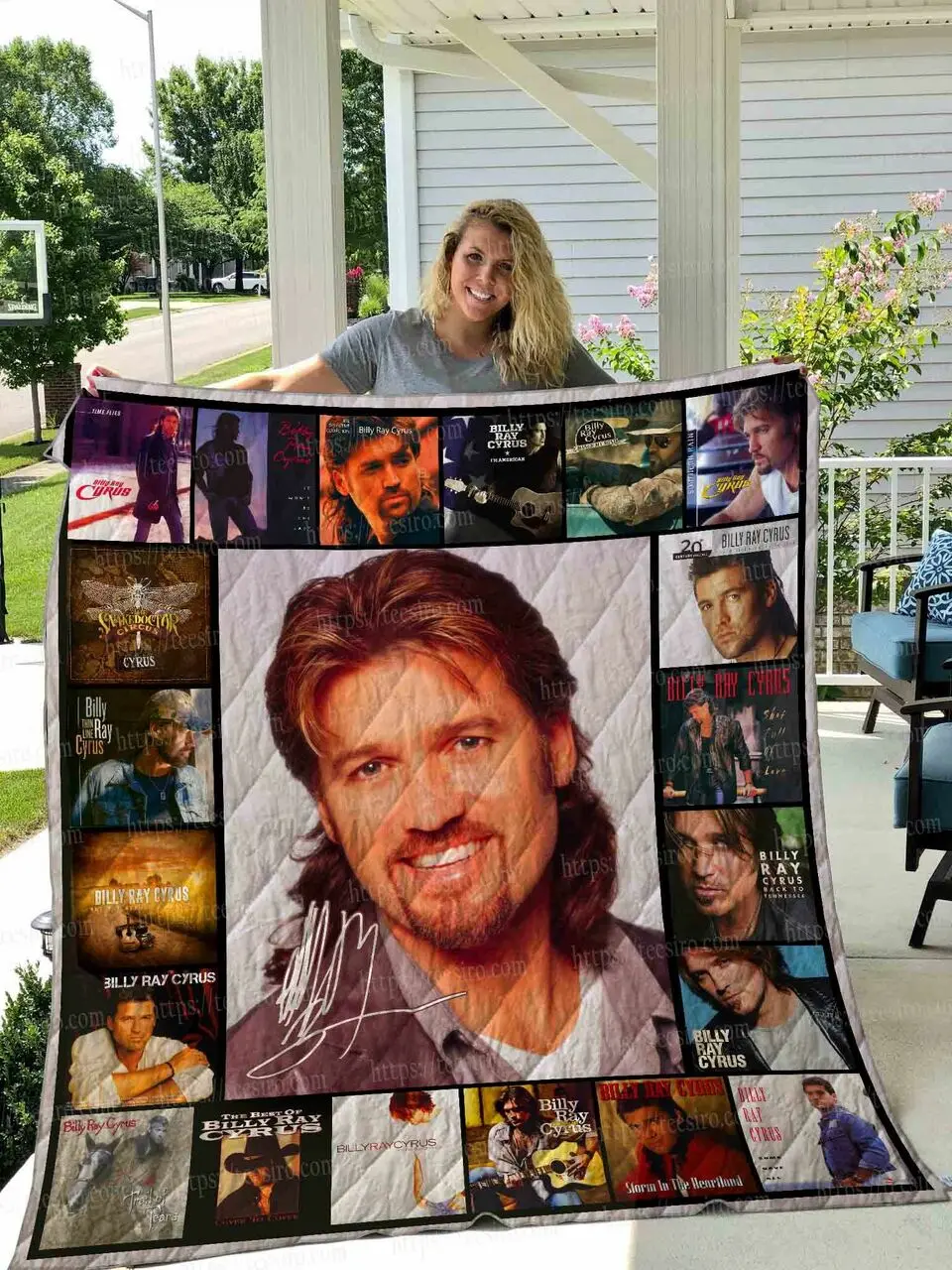 Billy Ray Cyrus Quilt Blanket 01 and Home Decor