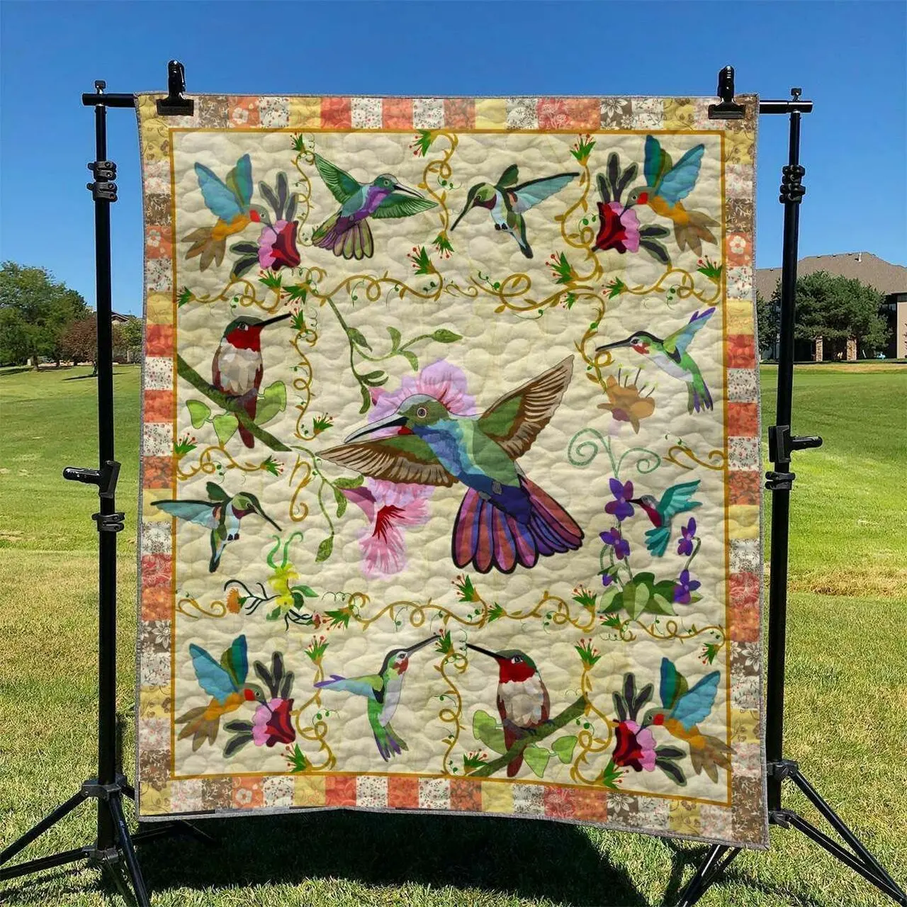 Bird And Spring DHCLD0909 Quilt Blanket and Home Decor