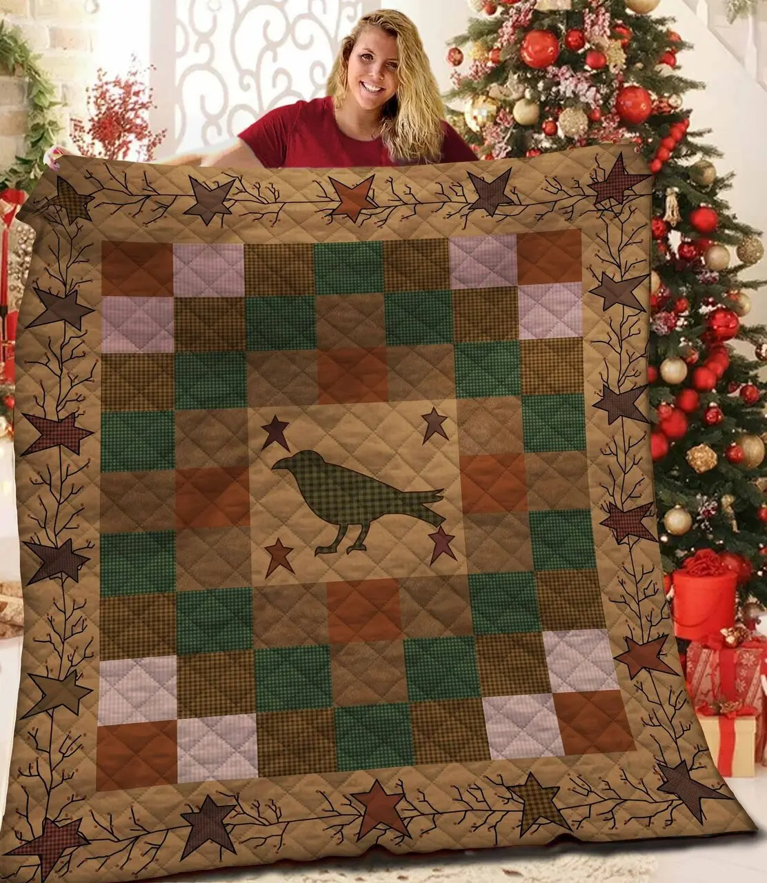 Bird Jfj Quilt Gb and Home Decor