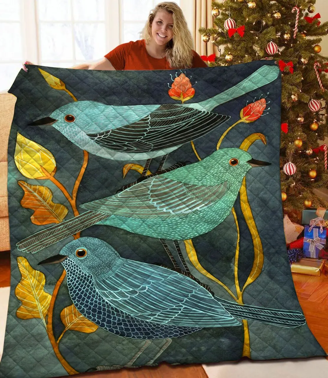 Bird Jfj Quilt Hj and Home Decor