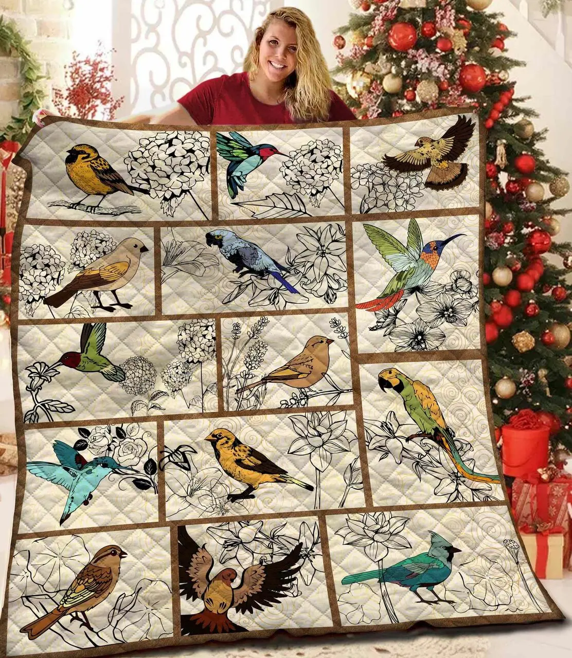 Bird Jfj Quilt Tm and Home Decor
