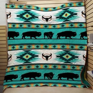 Bison 190221003 3D Customized Quilt Blanket 1131 and Home Decor