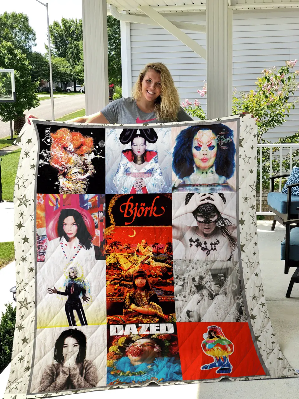 Bj Rk Quilt Blanket and Home Decor