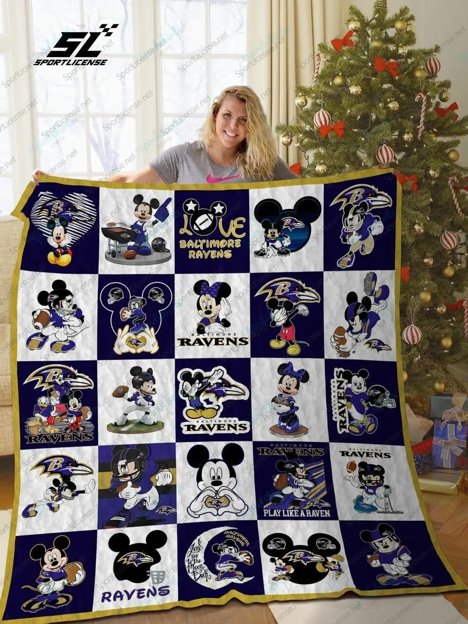 Bl Br Dn Quilt Blanket and Home Decor