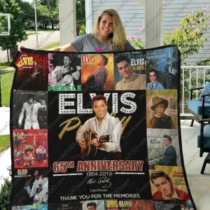 Bl Elvis Presley Quilt Blanket and Home Decor