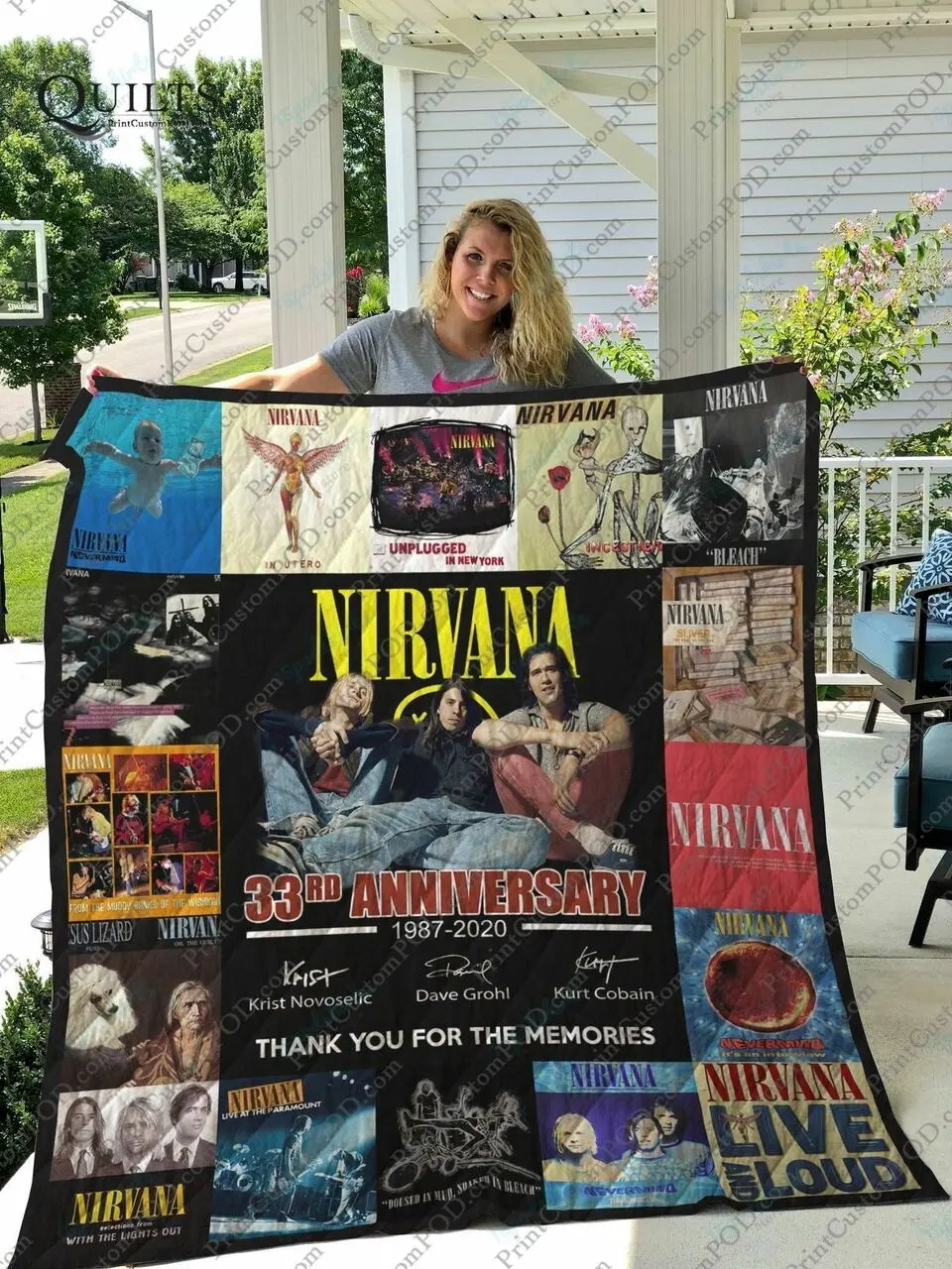 Bl Nirvana Quilt Blanket and Home Decor