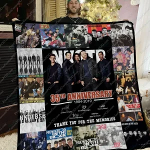Bl Nkotb Quilt Blanket and Home Decor