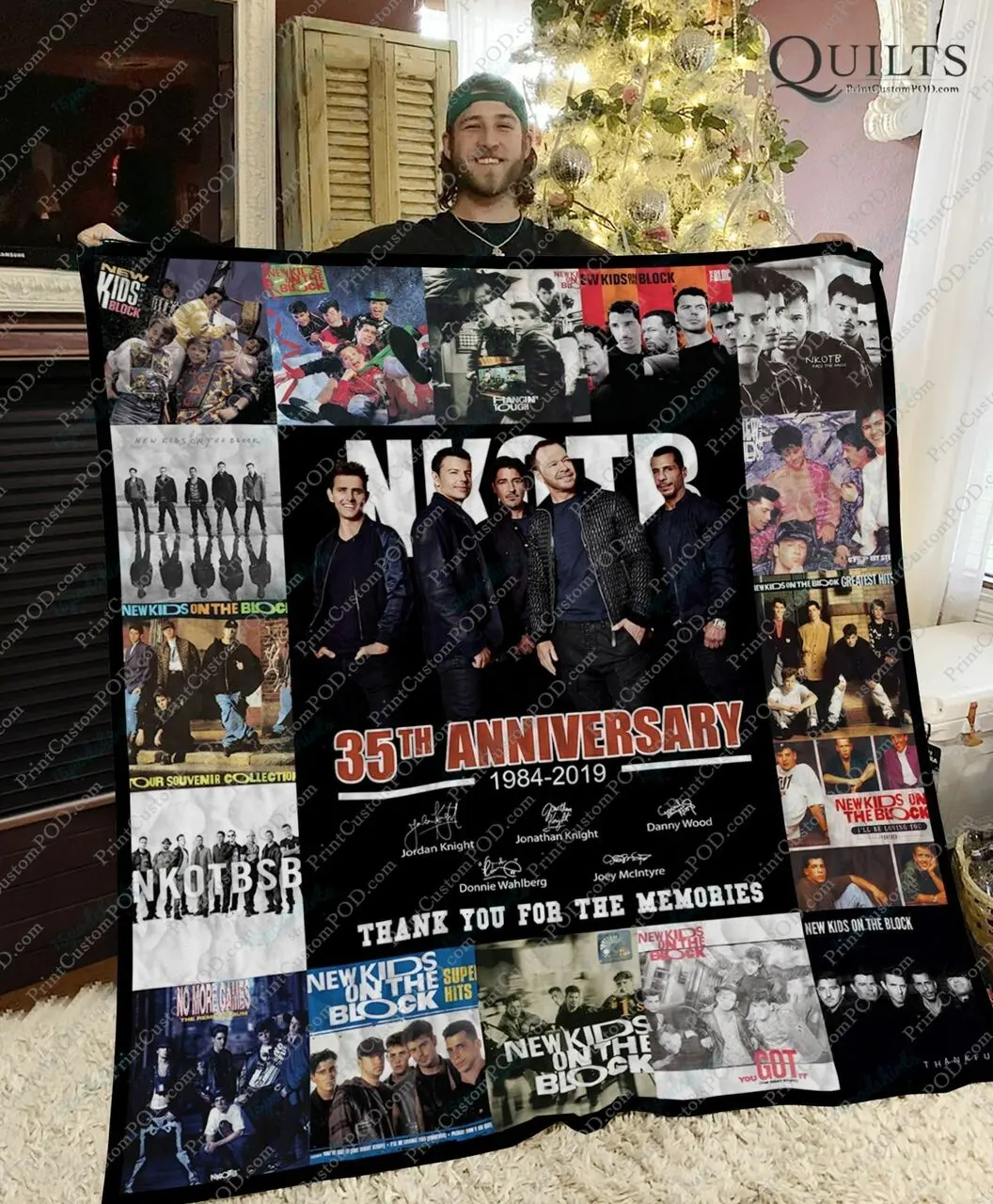Bl Nkotb Quilt Blanket and Home Decor