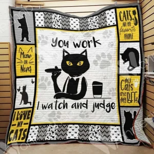 Black Cat Hur Quilt oa and Home Decor