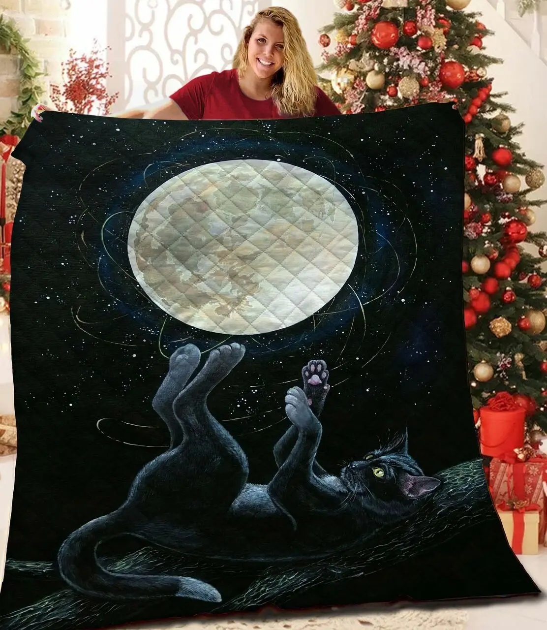 Black Cat Jfj Quilt Ae and Home Decor