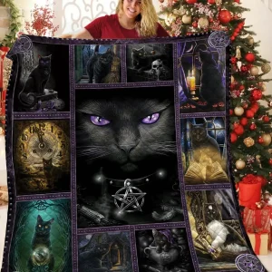 Black Cat Jfj Quilt Qu and Home Decor
