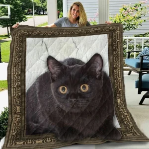 Black Cat ZV10NDC NTTH011298 3D Customized Quilt and Home Decor