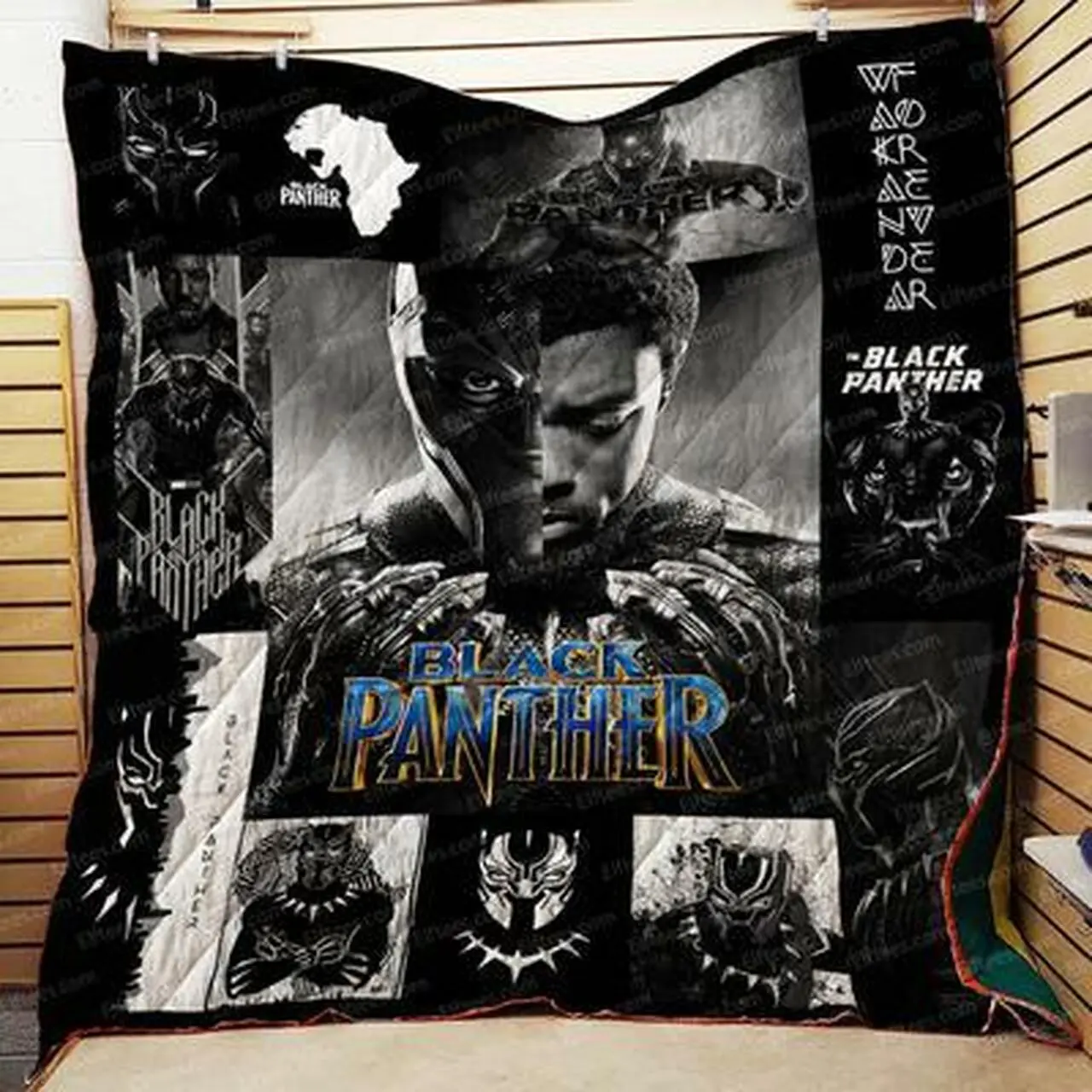 Black Panther Quilt Blanket Bp01 Quilt and Home Decor
