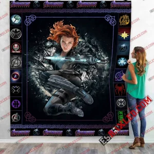Black Widow Marvel Infinity War End Game 3D Customized Quilt Blanket and Home Decor
