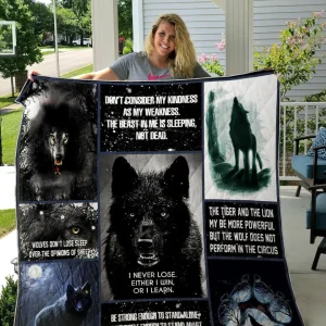 Black Wolf Quilt P366 and Home Decor