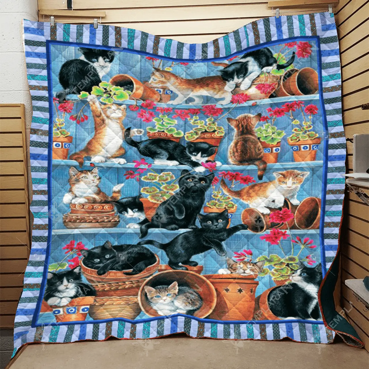 Blanket Cat Nvh-Qnk032 Quilt and Home Decor