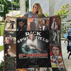 Bm – Rick Springfield Quilt Blanket and Home Decor