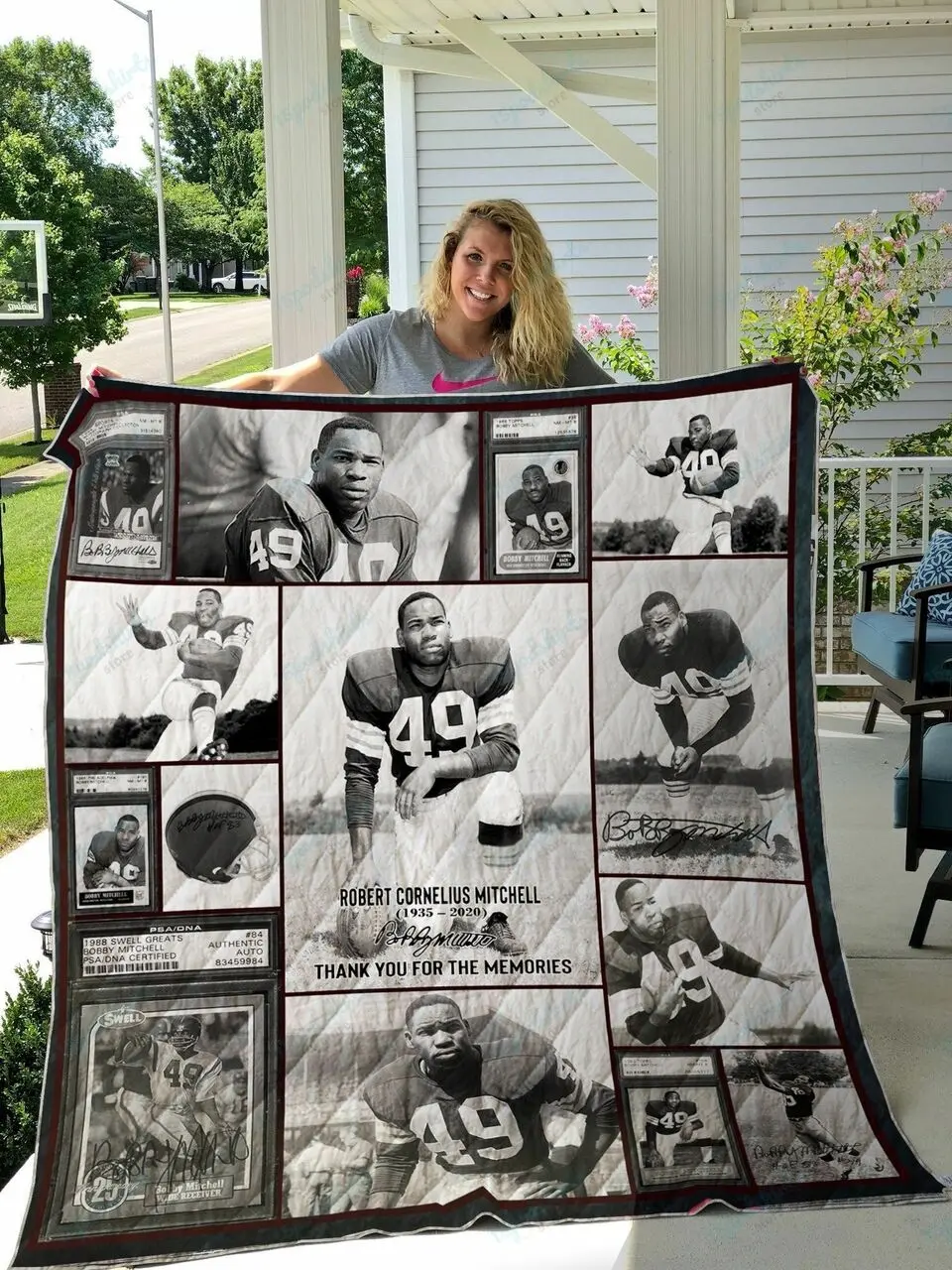Bobby Mitchell Quilt Blanket and Home Decor