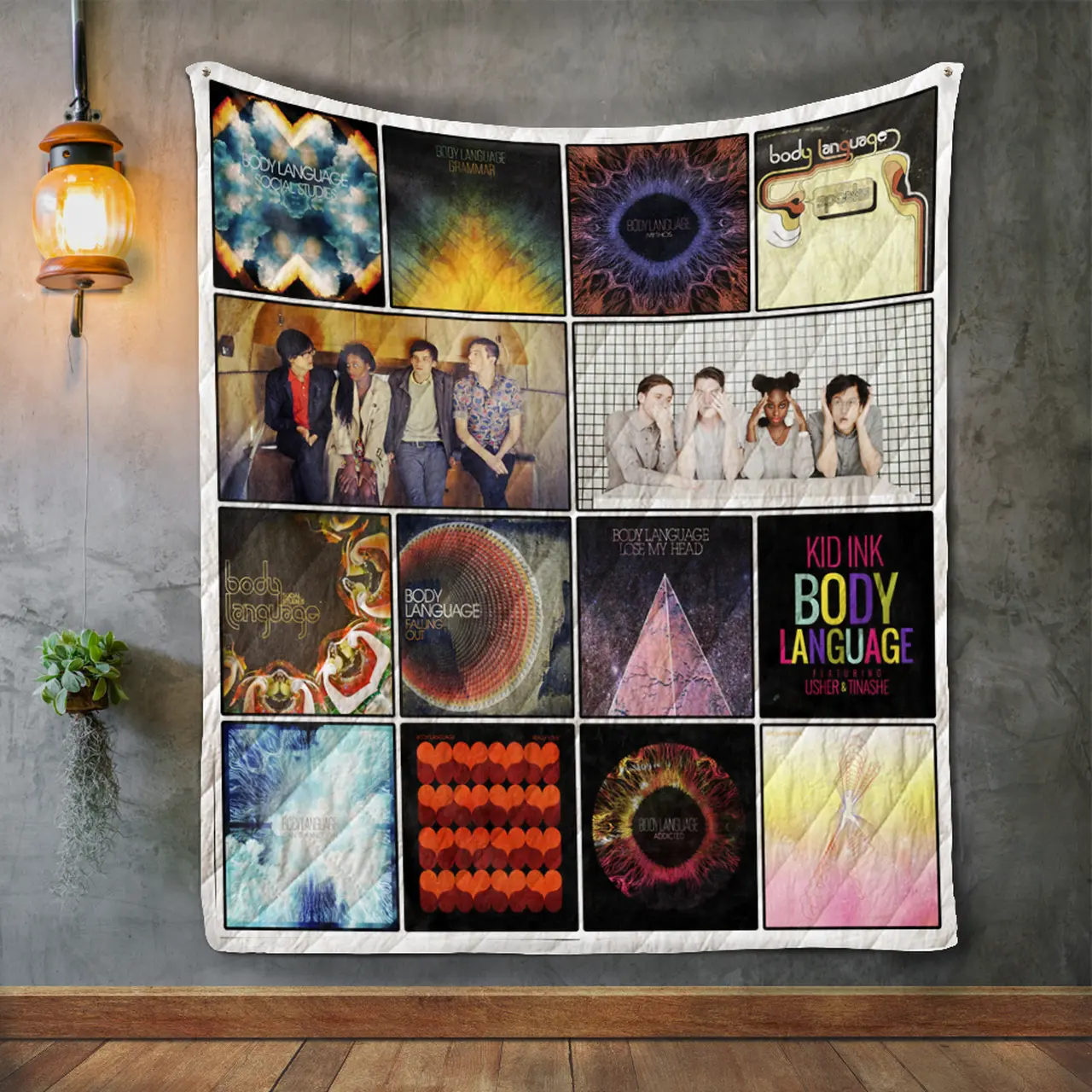 Body Language Album Covers Quilt Blanket and Home Decor