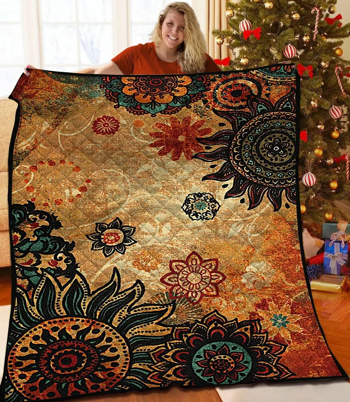 Bohemian Jfj Quilt Ra and Home Decor