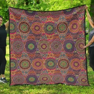 Bohemian Patchwork Cl12100089Mdq Quilt Blanket and Home Decor