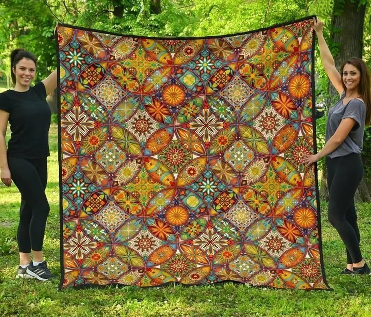 Bohemian Patchwork Dtc2410113 Quilt Blanket and Home Decor