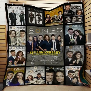 Bones 15Th Anniversary Quilt Blanket Bs1064 and Home Decor