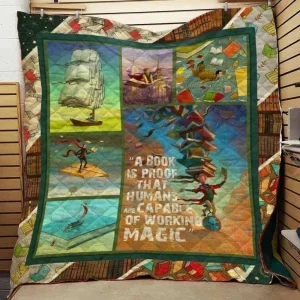 Book Cla1610307Q Quilt Blanket and Home Decor