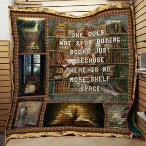 Book Stop Buying Quilt and Home Decor