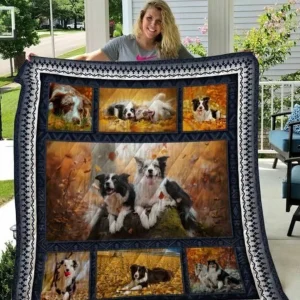 Border Collie 3D Customized Quilt Blanket 1864 and Home Decor