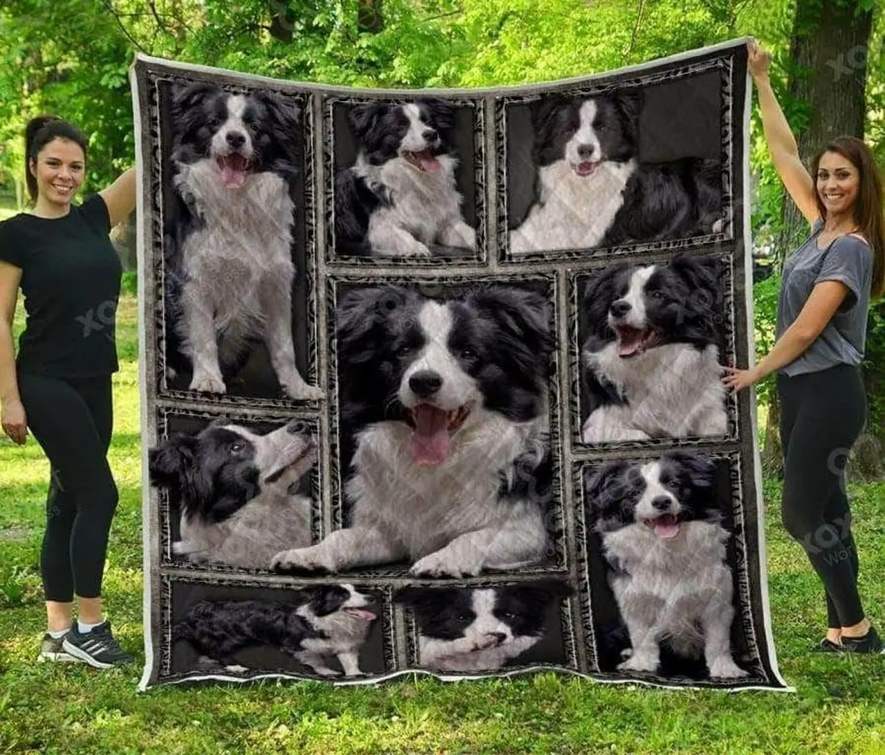 Border Collie Adorable BG2 3D Customized Quilt and Home Decor
