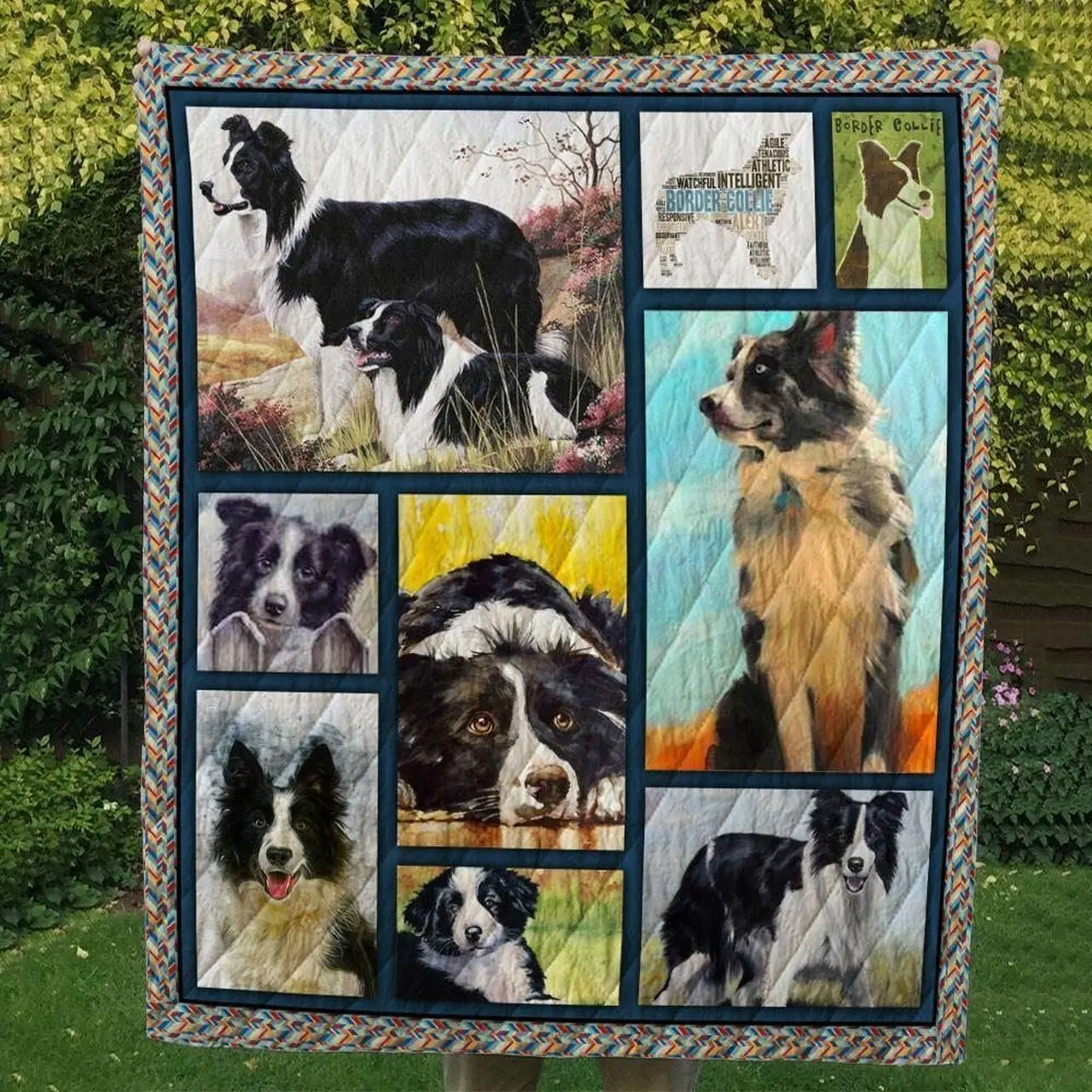 Border Collie Hur Quilt Bevrnp and Home Decor