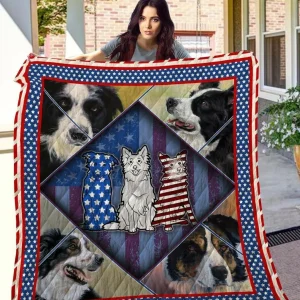 Border Collie Hur Quilt mv and Home Decor