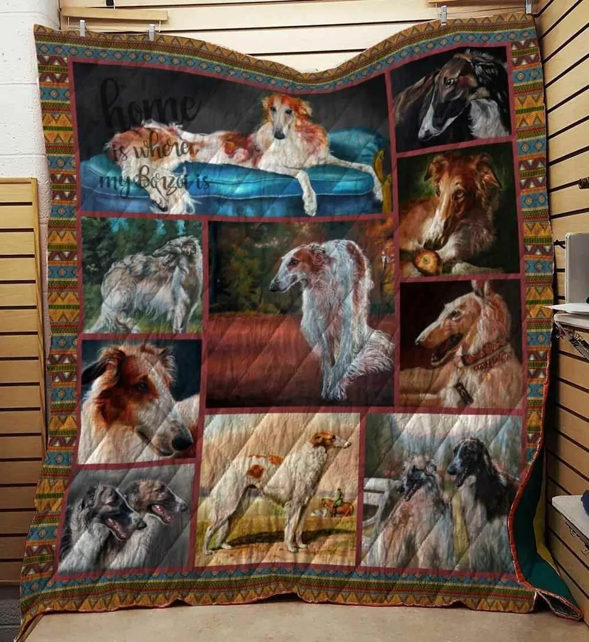 Borzoi 19 Blanket Th10072019 Quilt and Home Decor