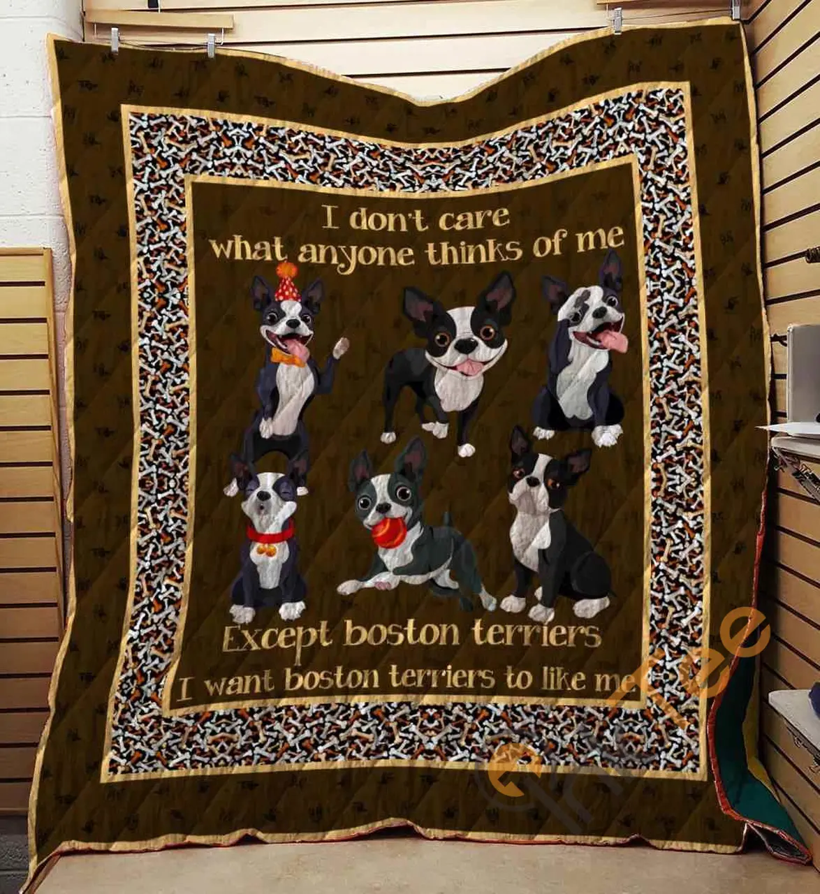 Boston Terrier 09 Blanket TH10072019 Quilt and Home Decor