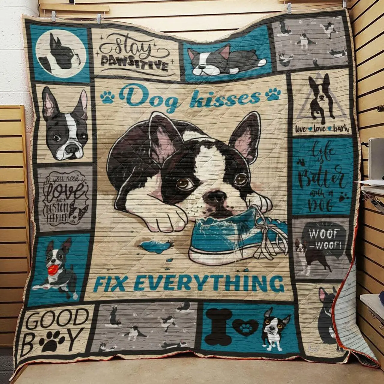 Boston Terrier Quilt -Bt09_0608 Quilt and Home Decor